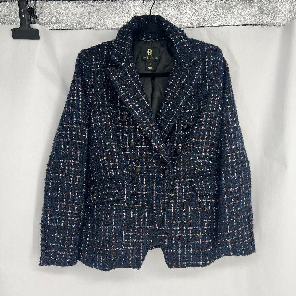 House of Harlow 1960 Multicolor Tweed Blazer